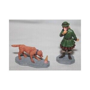 Lemax "Oh No! Oh Non!" 2PC Christmas Village Figurine Set#32728A Spilt Ice Cream